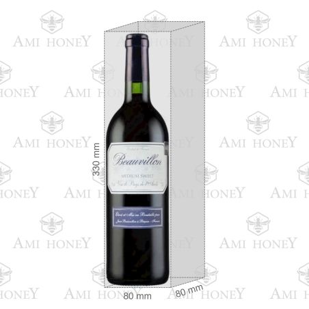 Wino Beauvillon Red Semi Sweet 1000 ml