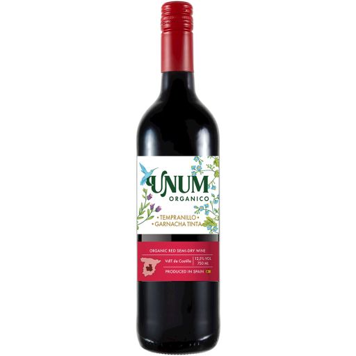 Wino Unum ORGANICO Tinto Tempranillo Garnacha Semi Dry...